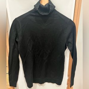 NWT Pendleton Black Turtleneck Merino Wool, Small Petite